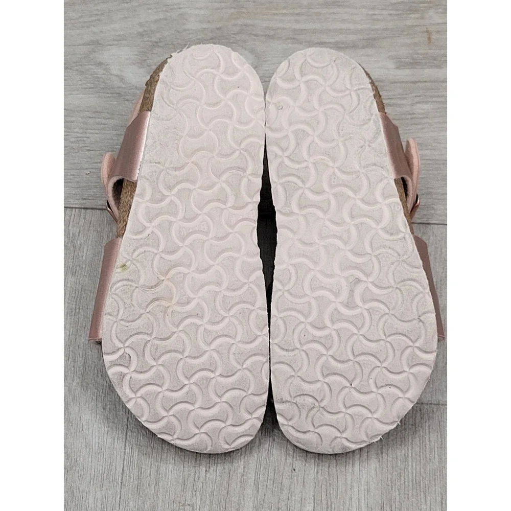 Birkenstock Rio Kids Sandals EU 28 US 10-10.5 Rose Gold Metallic Ankle Strap